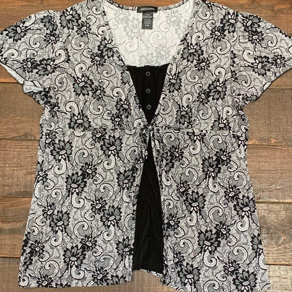 EUC! Vintage Notations Blouse